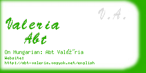 valeria abt business card